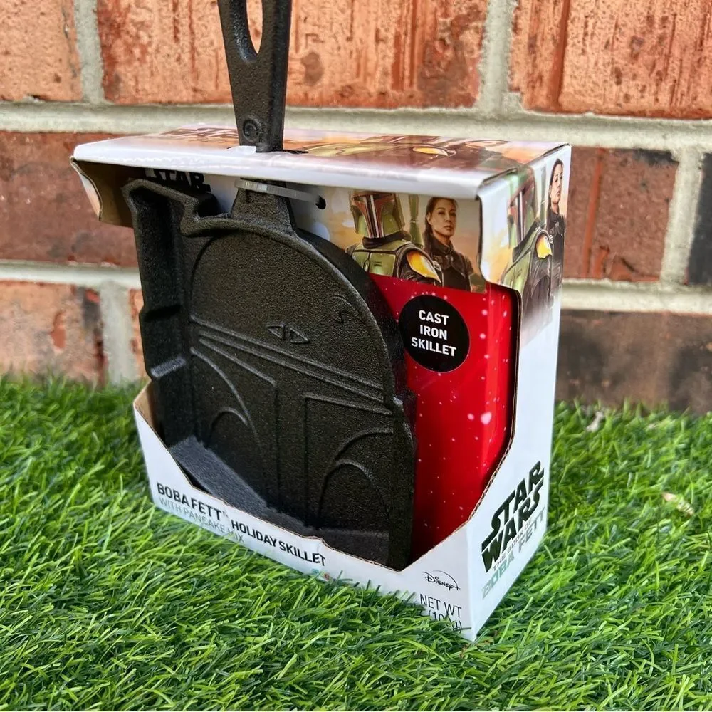 Stars War The Mandalorian “bobafett Holiday Skillet” Cast Iron Skillet